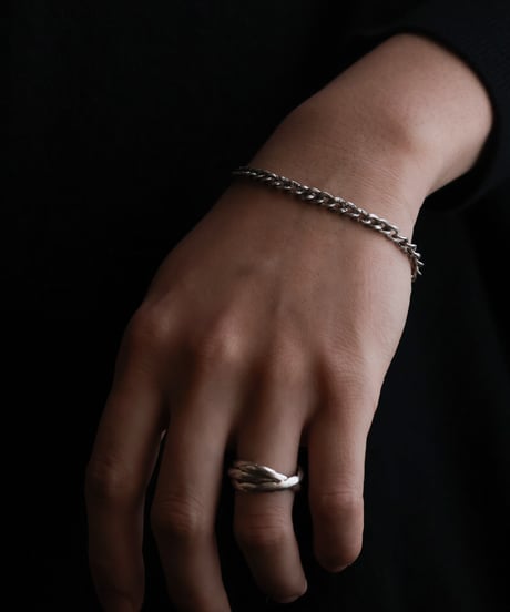 c.1900 France Paris / グルメットチェーンブレスレット / Silver 800