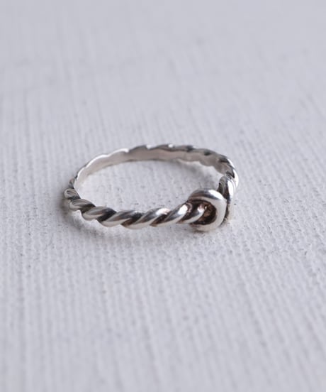 c.1980–90 France / Knot Twist Ring / Silver 925