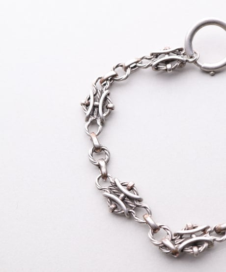 c.1900–20 France / Structural Link Watch Chain Bracelet / Silver 800（Vermeil）