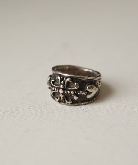 c.1950-70 France / ゴシックモチーフリング / Silver 800-925