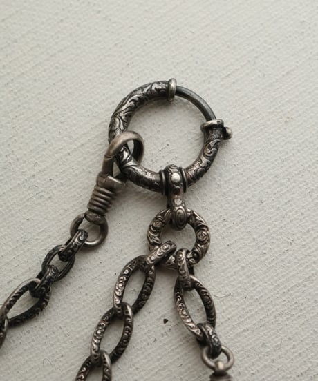 c.1930 Bohemia (Central Europe) Bohemian ウォッチチェーン　/ Silver 900