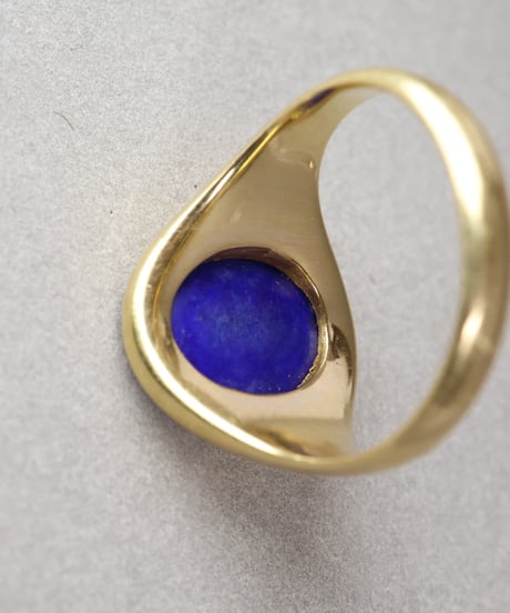 1930 England London/ アンティークシグネットリング/ラピスラズリ/18CT GOLD