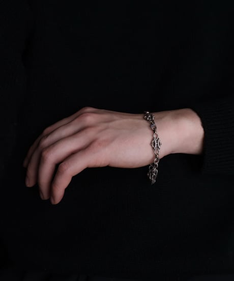 c.1900–20 France / Structural Link Watch Chain Bracelet / Silver 800（Vermeil）