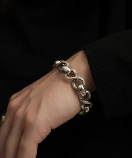 c.1960–70s Norway / ノルディックリンクブレスレット / Silver 925