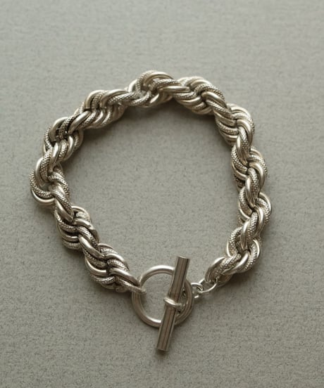 c. 1960s France / ツイストチェーンブレスレット/ Silver 800