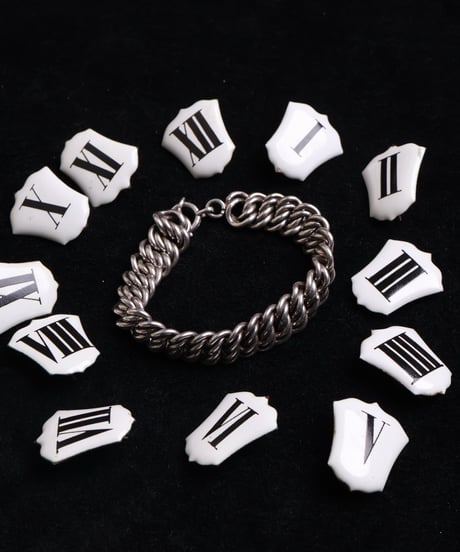 c.1960 France Paris / Double Gourmette Bracelet / Silver 800