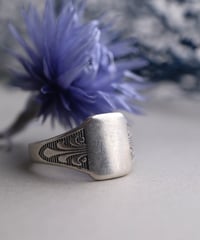 1946 Sweden / Signet Ring by Gustafson & Son / Silver