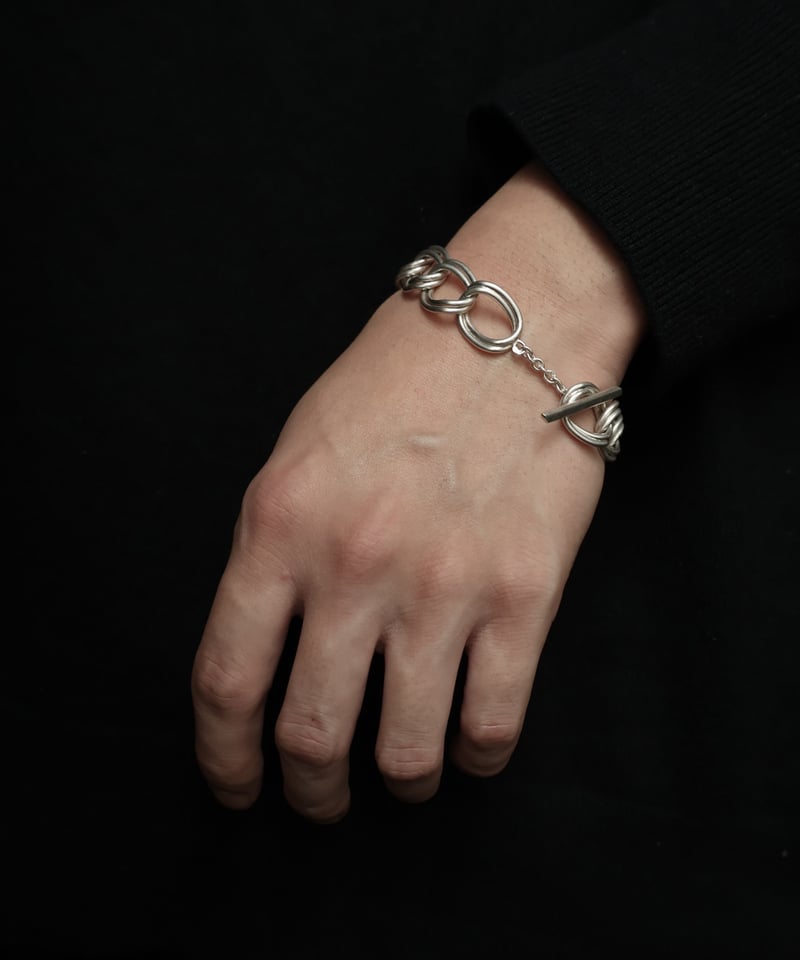 フランス アンティーク ブレスレット ① c.1970 France / ID ブレスレット/ Silver 800 | BLUE BOX