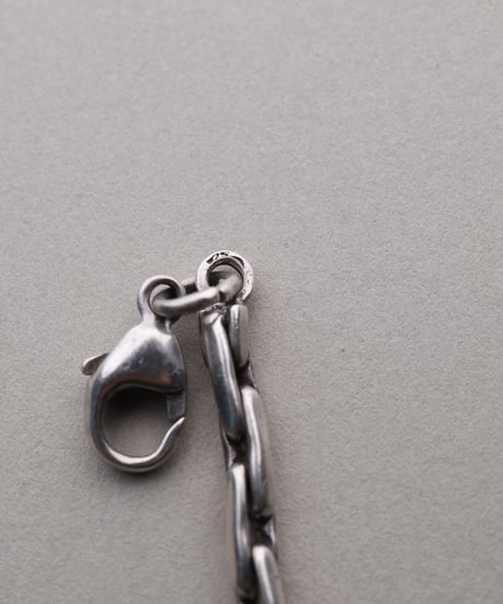 c.1980–90 / Elongated Link Chain Bracelet / Silver 925