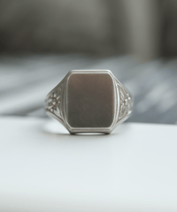 c.1950s Norway / Ivar T Holth /シグネットリング / Silver 830