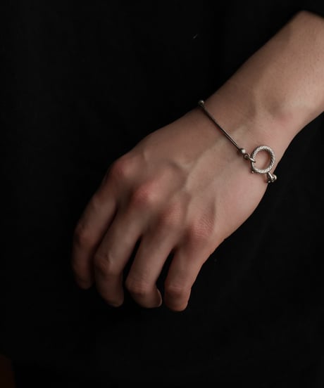 c.1900 France Watch Chain Bracelet / Silver 800