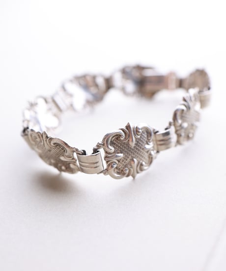 c.1950 Norway Modern Folk Bracelet / Silver 830