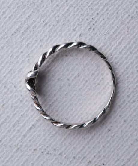 c.1980–90 France / Knot Twist Ring / Silver 925