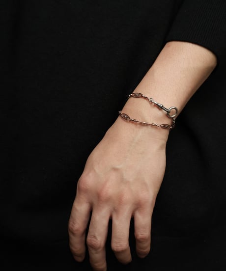 c.1900 France / ウォッチチェーン / ブレスレット　/ Silver 800 & Vermeil Rosé