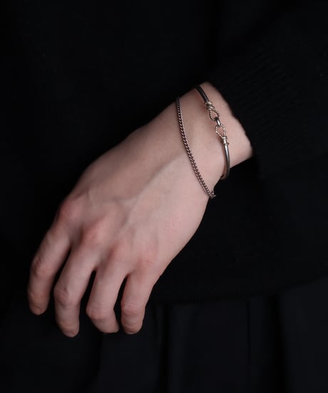 c.1960 Germany Curb Chain Bracelet / Silver 835