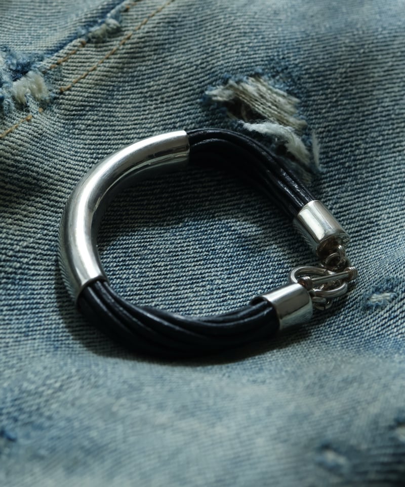 c.1990s USA / Silver 925 × Leather ブレスレット | BLU