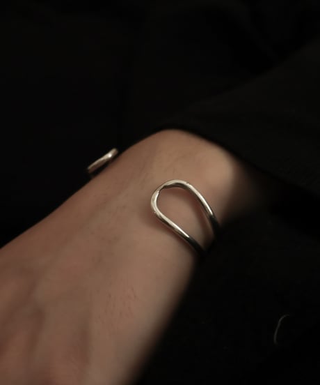 c.1960s France / Quilbé Paris シルバーバングルウォッチ / Silver 800