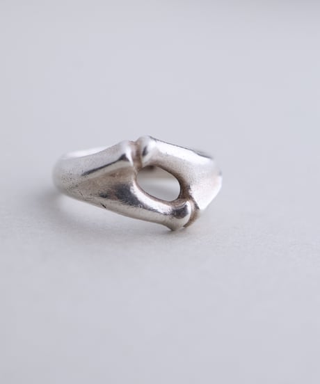 1979 Finland Lapponia / Sculptural Void Ring / Silver 925