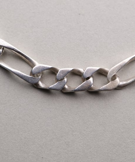c.1950 France / Maille Cheval × Figaro Link Bracelet / Silver 800