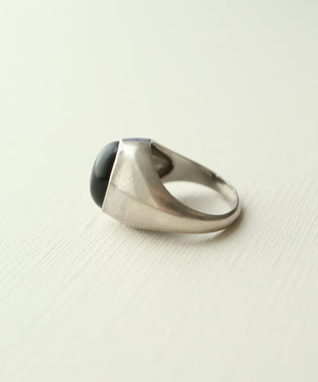 c.1960 France / シグネットリング/ Silver 800 × Black Onyx