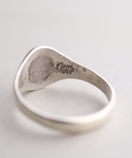 c.1950–70 France / Pierre Toulhoat Fleur-de-lis Signet Ring / Silver