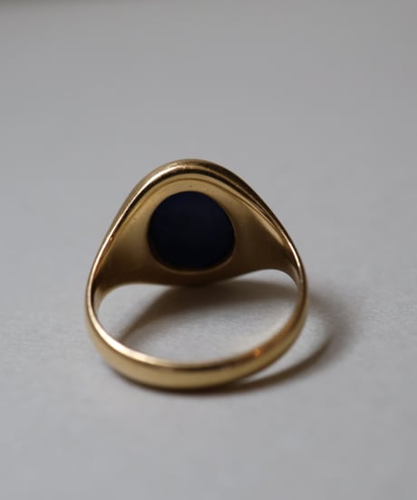 1930 England London/ アンティークシグネットリング/ラピスラズリ/18CT GOLD