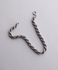 c.1945–49 Czechoslovakia / Rope Chain Bracelet / Silver 800