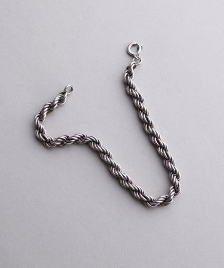 c.1945–49 Czechoslovakia / Rope Chain Bracelet / Silver 800