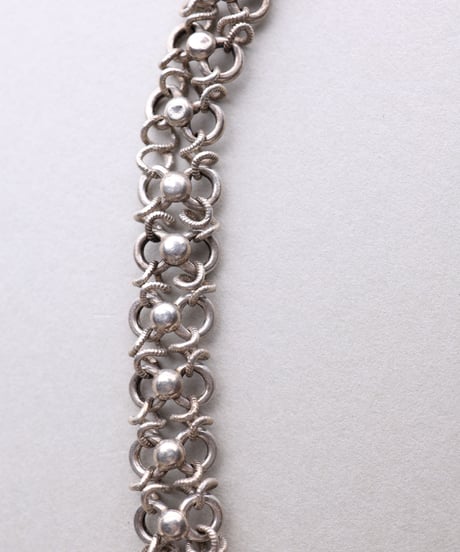 c.1910–30 France Decorative Link Bracelet / Silver 800
