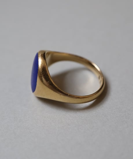 1930 England London/ アンティークシグネットリング/ラピスラズリ/18CT GOLD