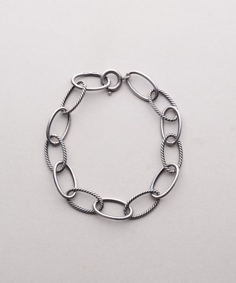 c.1940–50 Germany / Oval Link Chain Bracelet / Silver 800