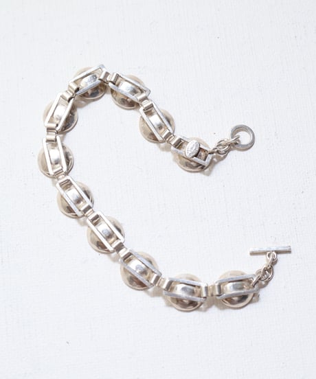 c1950 Denmark  / フラワーブレスレット / Sterling Silver 925 / John Lauritzen