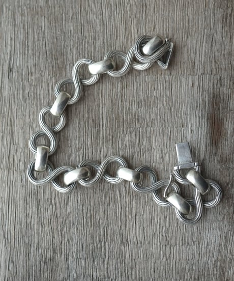 c.1960–70s Norway / ノルディックリンクブレスレット / Silver 925
