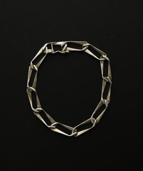 c.1950s Belgium / アールデコリンクブレスレット / Silver 800