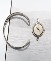 c.1960s France / Quilbé Paris シルバーバングルウォッチ / Silver 800