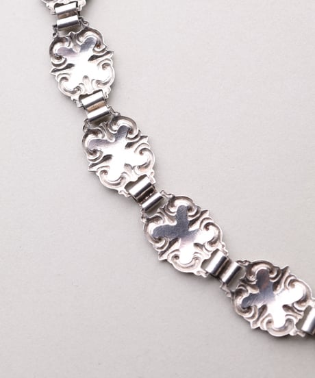 c.1950 Norway Modern Folk Bracelet / Silver 830
