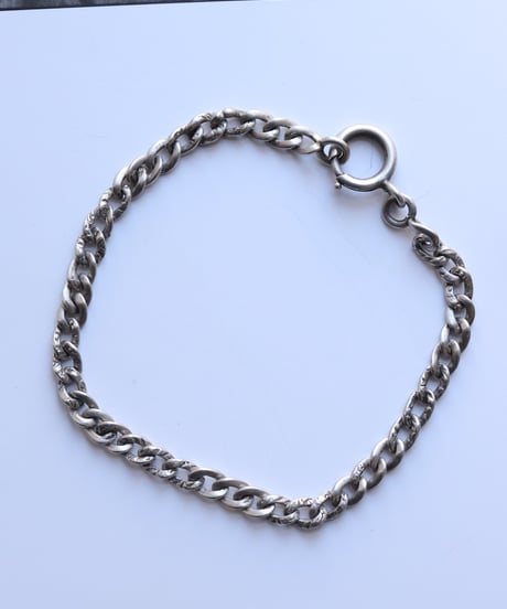 c.1900 France Paris / グルメットチェーンブレスレット / Silver 800