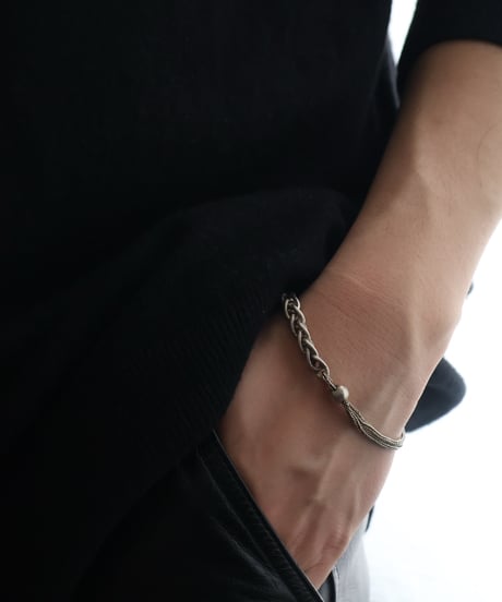 c.1890–1910 France / Watch Chain Bracelet / Silver 800
