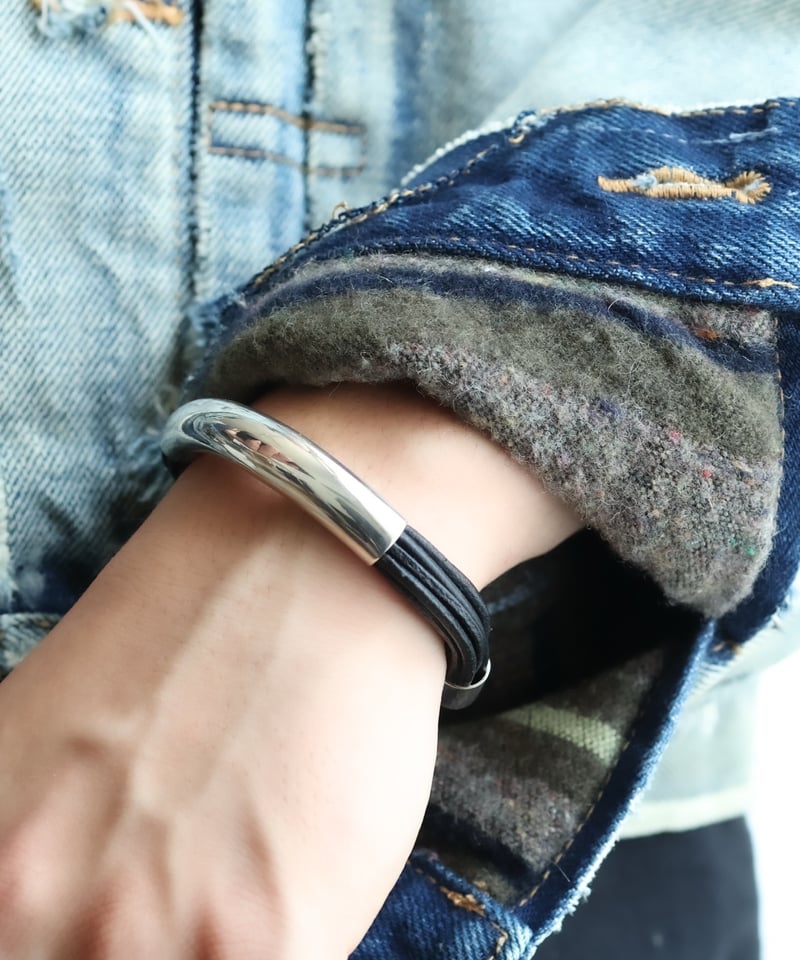 c.1990s USA / Silver 925 × Leather ブレスレット | BLU