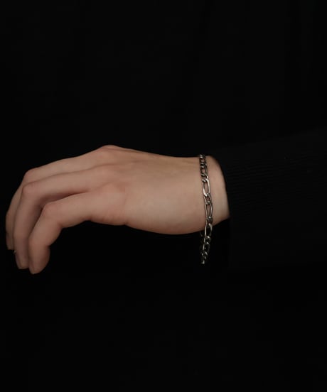 c.1960 France / Maille Cheval Link Chain Bracelet / Silver 800