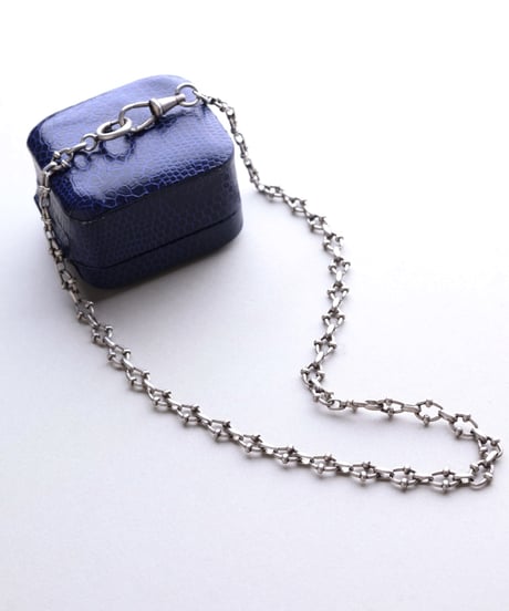 c.1900 France Watch Chain Necklace & Bracelet / Silver 800