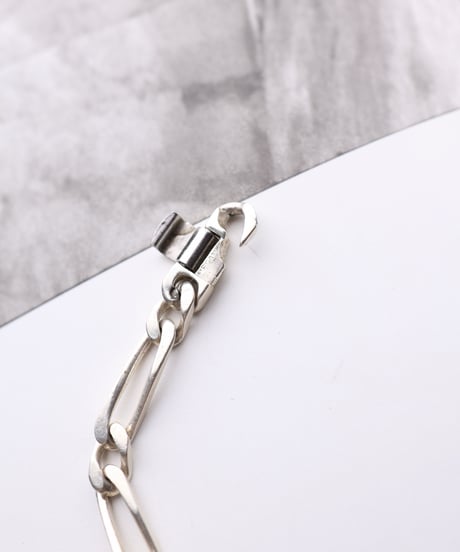 c.1960 France ID Plate Maille Cheval Bracelet / Silver 800