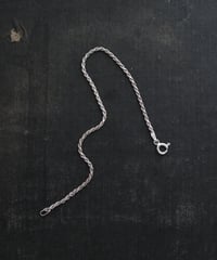 c.1990 Italy Twist Chain Bracelet / Silver 925
