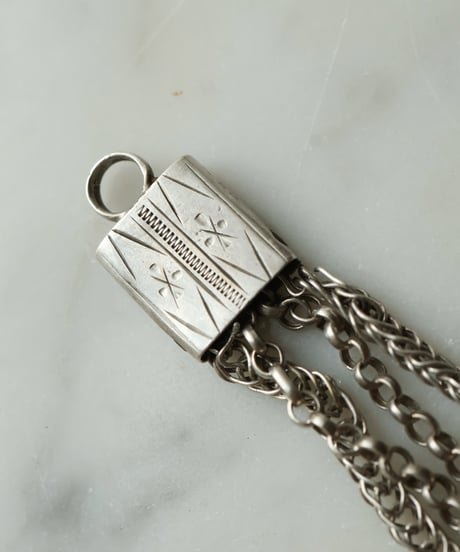 c.1880 France Paris / マルチチェーン　シャトレーヌブレスレット / Silver 800