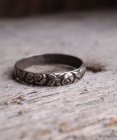 c.1920 Norway / Folk Rose リング/ Silver 830