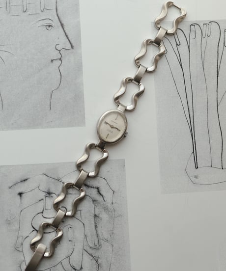 c.1960s Germany / DUGENA シルバーウォッチブレスレット / Silver 800