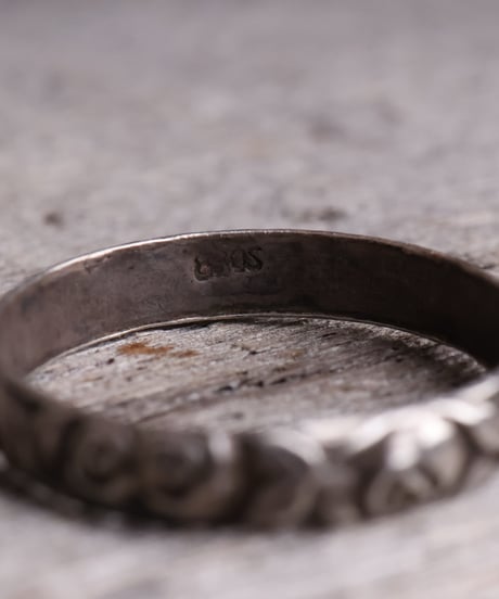 c.1920 Norway / Folk Rose リング/ Silver 830