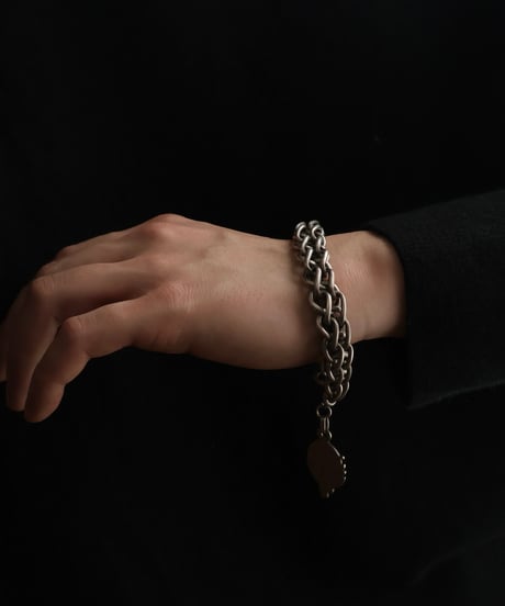 1905 France / Double Panier Watch Chain Bracelet / Silver 800