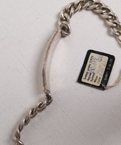 c.1980 Poland /  ID ブレスレット / Silver 925 / 未使用品