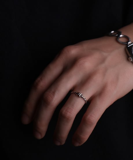 c.1980–90 France / Knot Twist Ring / Silver 925